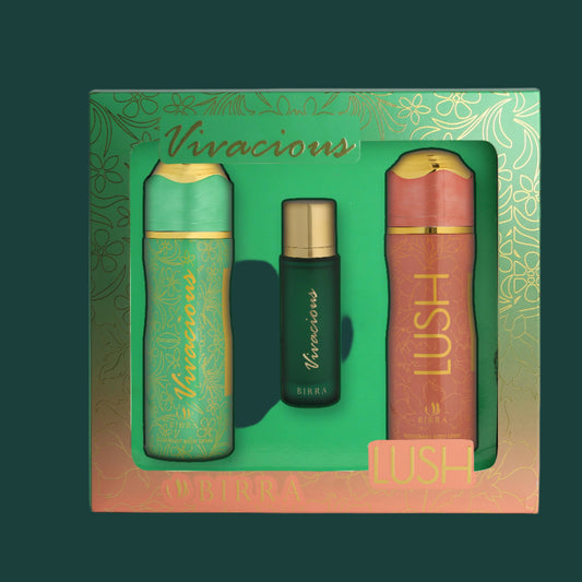 Vivacious Gift Pack (200 X 2 DEO + 30ML EDP)